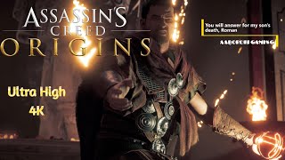 You will answer for my sons dth Roman  Assassins Creed Origins PC 4K [upl. by Stutzman]