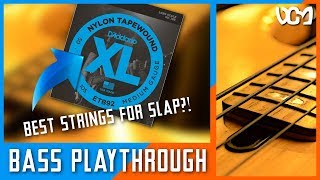 DAddario Nylon Tapewound Bass Strings DemoPlaythrough AcousticFunk  Dacian Grada [upl. by Lars]