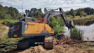 9 Acre Complete Pond Rebuild Busting A Beaver Dam Day 1 [upl. by Leacock]