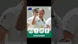 Darcie Brown performance in Australia vs South Africa test shortsfeed shots [upl. by Freberg]