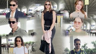 Airport पर बॉलीवुड सेलेब्स की लगी कतार  Celebrities SpottedAt AirportSonu SoodSanyaMalhotraVarun [upl. by Barbi]