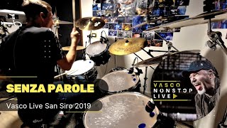 Vasco Rossi  quotSenza Parolequot  NonStopLive San Siro 2019 ●MATT LAUG Drum Cover [upl. by Angelis]