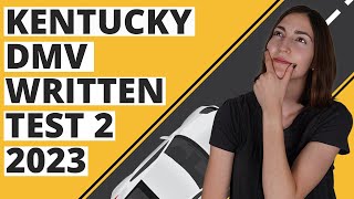 Kentucky DMV Written Test 2 2023 60 Questions with Explained Answers [upl. by Maye670]