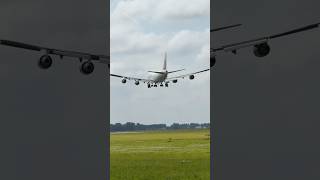 BOEING 747409F CHINA AIRLINES CARGO  MUMBAI TO AMSTERDAM LANDING SCHIPHOL AIRPORT PLANE SPOTTING [upl. by Sakul]