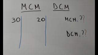 COMO RESOLVER MINIMO COMUN MULTIPLO Y DIVISOR COMUN MAYOR MCM DCM ESCUELA SECUNDARIA [upl. by Ardien]