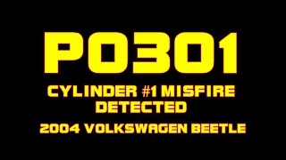 ⭐ 2004 Volkswagen Beetle  P0301  Cylinder 1 Misfire Detected [upl. by Haukom608]