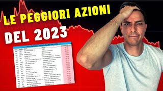 Le peggiori azioni del 2023 quali rimbalzeranno nel 2024 [upl. by Burkhart594]