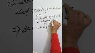 Inverse trigonometry trending maths educaton ytshorts youtubeshorts [upl. by Aynotel]