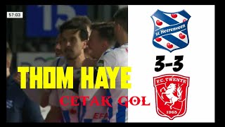 Thom haye cetak gol scHeerenveen 33 fcTwente [upl. by Pernell844]