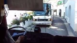 When two bus pass each other on the Amalfi Coast Italy [upl. by Umeh]