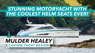 Stunning motoryacht with the coolest helm seats ever  Mulder Healey review  Motor Boat amp Yachting [upl. by Harias]