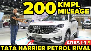 200kmpl Mileage SUV 🔥 Tata Harrier Petrol Rival 🔥 How Hybrid Cars Work  ADAS Safety  Luxury SUV 🔥 [upl. by Ahseenal]