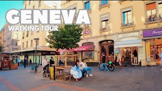 Geneva Walking Tour  From Cornavin Train Station to Geneva Lake  SWITZERLAND 4k [upl. by Anahoj]