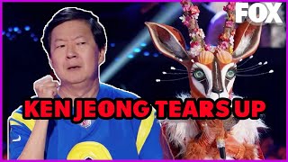 Ken Jeong Tears Up With His Gazelle Guess The Masked Singer  Season 10 [upl. by Ijok]