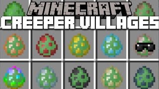 Minecraft CREEPER VILLAGES MOD  VOXELS WITH ITS MEGA MAYOR BOSS FIGHT Minecraft [upl. by Barty]