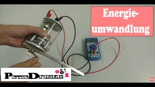 Umwandlung mechanischer Energie in elektrische Energie Spannung [upl. by Attolrahc230]