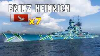 World of WarShips Prinz Heinrich  7 Kills 150K Damage [upl. by Kent238]