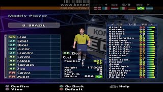 PES 2  Brasil Clássico  Stats  PS2 [upl. by Barthel]