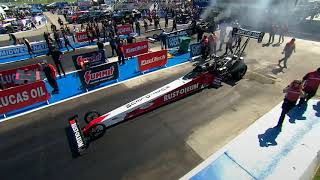 Justin Ashley T J Zizzo Mike Green Top Fuel Dragster Eliminations Rnd 1 12th annual Midwest Na [upl. by Ydne]