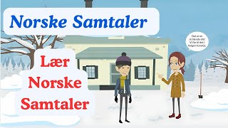 Snørydding med Naboen om Vinteren  Lær Norske Samtaler [upl. by Atinuj415]