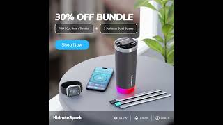 30 Off HidrateSpark Tumbler Bundle 1 11 [upl. by Iuq]