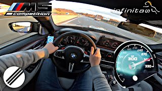 BMW M5 F90 INFINITAS STAGE 1 770HP 950NM TEST DRIVE ON GERMAN AUTOBAHN🏎 [upl. by Nirag807]