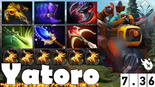 Yatoro Gyrocopter Dota 2 736c Pro Gameplay  NoobSupport13 [upl. by Saidee333]