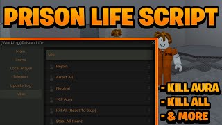 OP NEW Prison Life Script Pastebin  ROBLOX Kill All Works On Mobile amp PC [upl. by Oby]