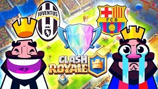 JUVENTUS vs BARCELLONA  Champions League Clash Royale [upl. by Ayom948]