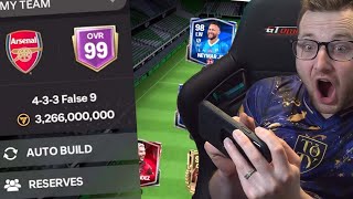 We Built a 99 OVR 3 Billion Coin Squad in FC Mobile The Road to 100 OVR in FC Mobile Continues [upl. by Braswell]