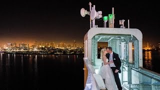 Shooting a REAL Wedding Part 3 Night Time Shoot w Off Camera Flash LED Lighting at the Queen Mary [upl. by Erihppas305]