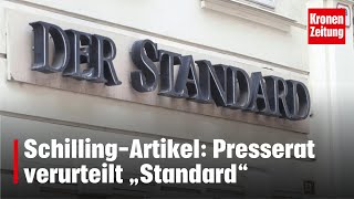 SchillingArtikel Presserat verurteilt „Standard“  kronetv NEWS [upl. by Yi371]