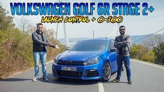 VW Golf 6 R Stage 2 ile Gazladık  Popcorn Egzoz Yazılımı  Launch Control 0100  Test Ettik [upl. by Leavelle520]