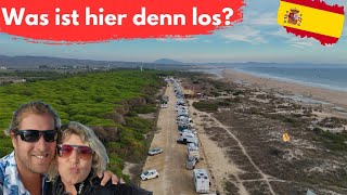 Campingalltag an spanischen Stränden Zwei besondere Plätze am Meer Überwintern 2024 in Spanien [upl. by Aran]