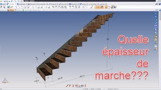 Quelle épaisseur de marche pour ce type descalier Réponse ici [upl. by Elleyoj]