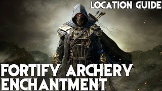 The Elder Scrolls V Skyrim  How to get the Fortify Archery Enchantment Location Guide [upl. by Aicenaj693]