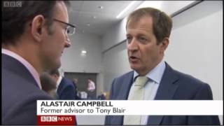 Alastair Campbell slaps James Landale [upl. by Ramor]