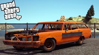 I BOUGHT THE RUSTIEST CAR EVER TO BUILD INTO A DEMOLITION DERBY CAR  GTA5 RP [upl. by Htebyram]