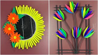 DIY Stunning Wall Decor Ideas Sunflower Mirror amp Vibrant Floral Frame [upl. by Eelan]