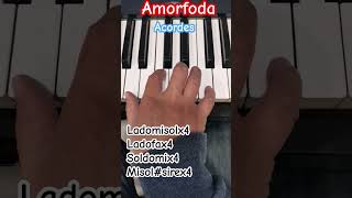 Amorfoda acordes pianotutorial music piano [upl. by Asilej979]