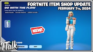 NEW GO WITH THE FLOW EMOTE Fortnite Item Shop February 7th 2024 Fortnite Chapter 5 [upl. by Yentruok]