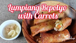 Lumpiang Repolyo with Carrots  Filipino Food  Lumpia Recipe [upl. by Dibb]