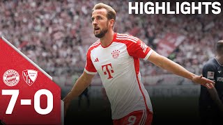 Harry Kane hattrick in 7goal gala  FC Bayern vs Bochum 70  Highlights [upl. by Eudo]