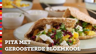 Pita met bloemkool  Gezond recept  Voedingscentrum [upl. by Ambie]