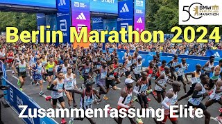 BERLIN MARATHON 2024  Zusammenfassung Elite [upl. by Akeber]