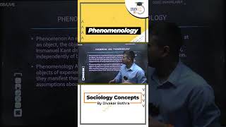 Phenomenology  Sociology Optional  StudyIQ IAS UPSC IAS CSE IPS [upl. by Atinal]