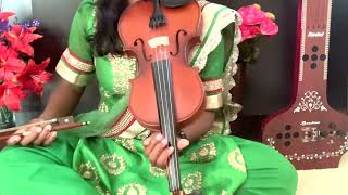 how to play rere jaya jaya sriranjani raga lakshana geetham with violin [upl. by Dupuy]