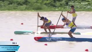 Sup Juniors Men Sprint Semi Final 2  2023 ICF Stand Up Paddling SUP World Championships [upl. by Libb630]