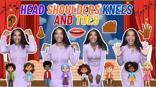 Head Shoulders Knees and Toes Learning with Ms Houston Kid Songs  Nursery Rhymes [upl. by Argela]