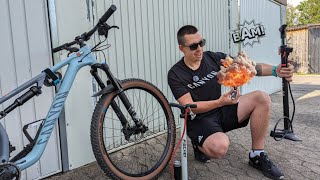 How To Pump A Bike Tyre  Presta Valve [upl. by Fedak580]